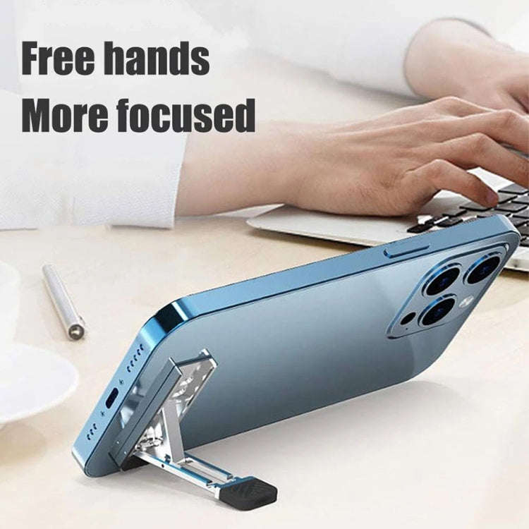 2pcs Invisible Cooling Stand Heightening Pad For Laptop & Smartphones & Tablet(Light Gray)