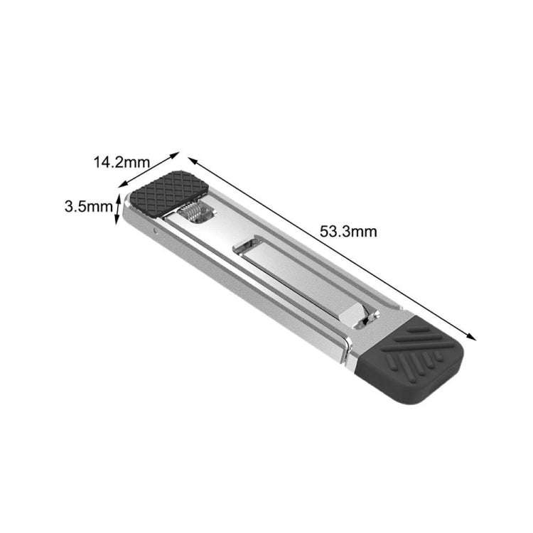 2pcs Invisible Cooling Stand Heightening Pad For Laptop & Smartphones & Tablet(Light Gray)