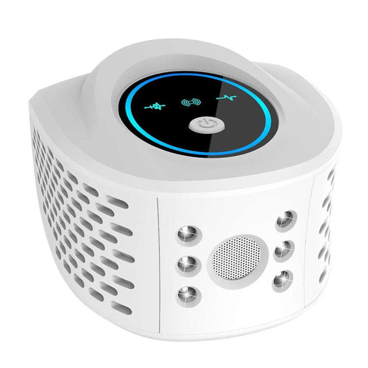 QSQ218 Multifunctional LED Household Indoor High-power Ultrasonic Mouse Repellent US Plug(White)