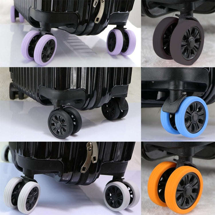 8pcs /Set Luggage Wheel Silicone Protective Cover Swivel Chair Wheel Sound Reducing Cover, Size: ...