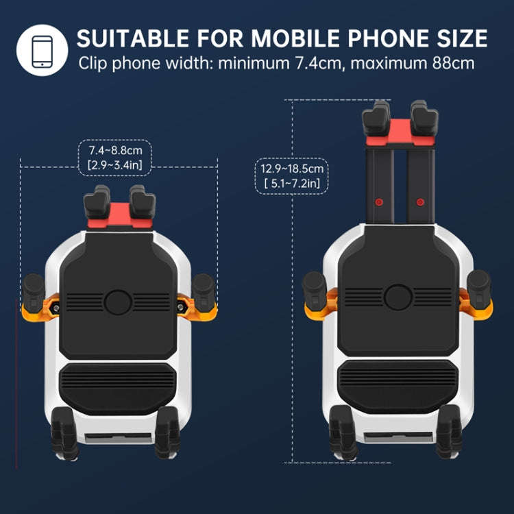 Colorful Motorcycle Shock-absorbing Navigation Mobile Phone Holder(Handlebar Model)
