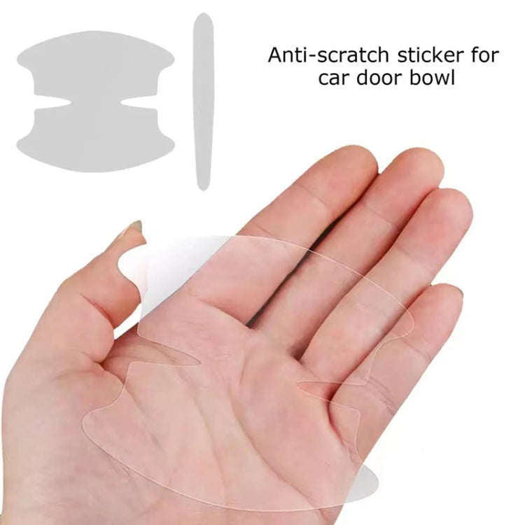 Car Door Handle Anti-scratch Protection Transparent Stickers Anti-collision Strips, Specification...