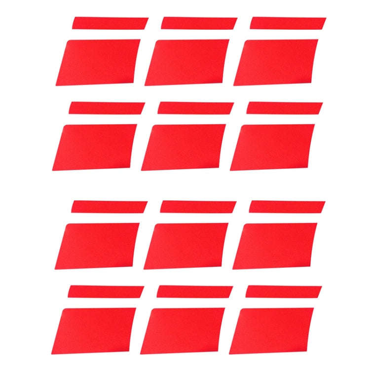 2pairs 18 inch~21 inch Car Reflective Wheel Modification Stickers, Color: 6pcs /Set Red