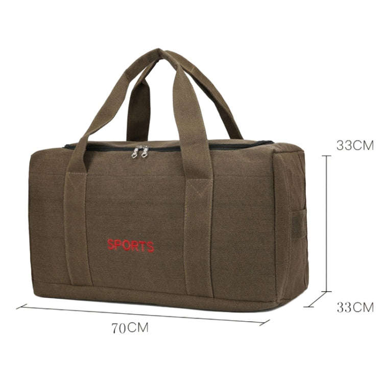 Portable Luggage Bag Canvas Large Capacity Travel Backpack Storage Moving Bag, Size: Plus Large(K...