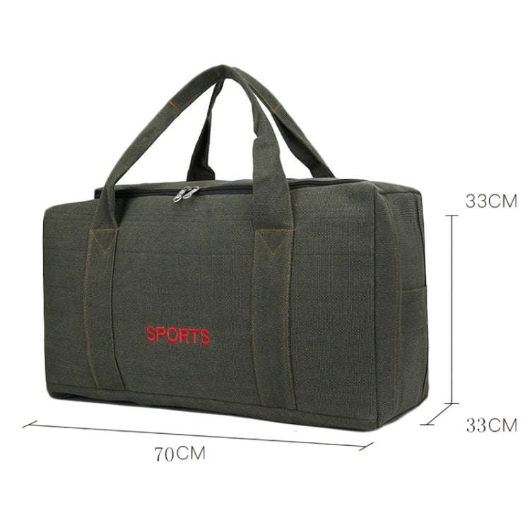 Portable Luggage Bag Canvas Large Capacity Travel Backpack Storage Moving Bag, Size: Plus Large(G...