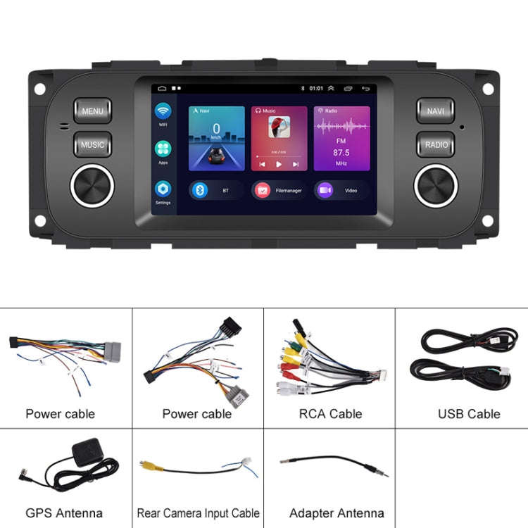 For Para Jeep Grand Cherokee 1999-2004 Carplay Android Navigation All-In-One Monitor With Large S...