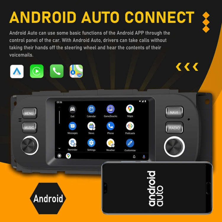 For Para Jeep Grand Cherokee 1999-2004 Carplay Android Navigation All-In-One Monitor With Large S...