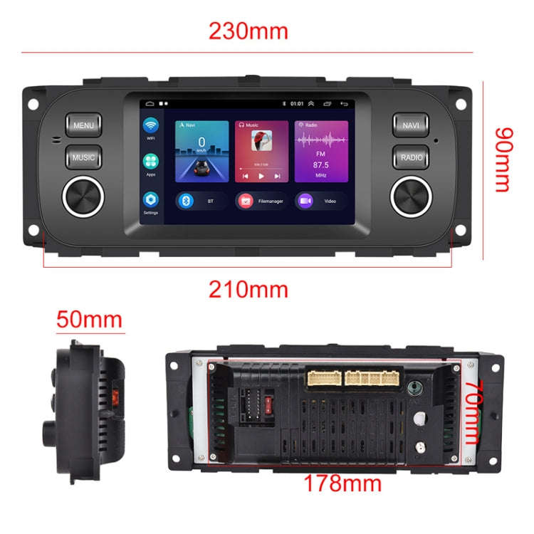 For Para Jeep Grand Cherokee 1999-2004 Carplay Android Navigation All-In-One Monitor With Large S...