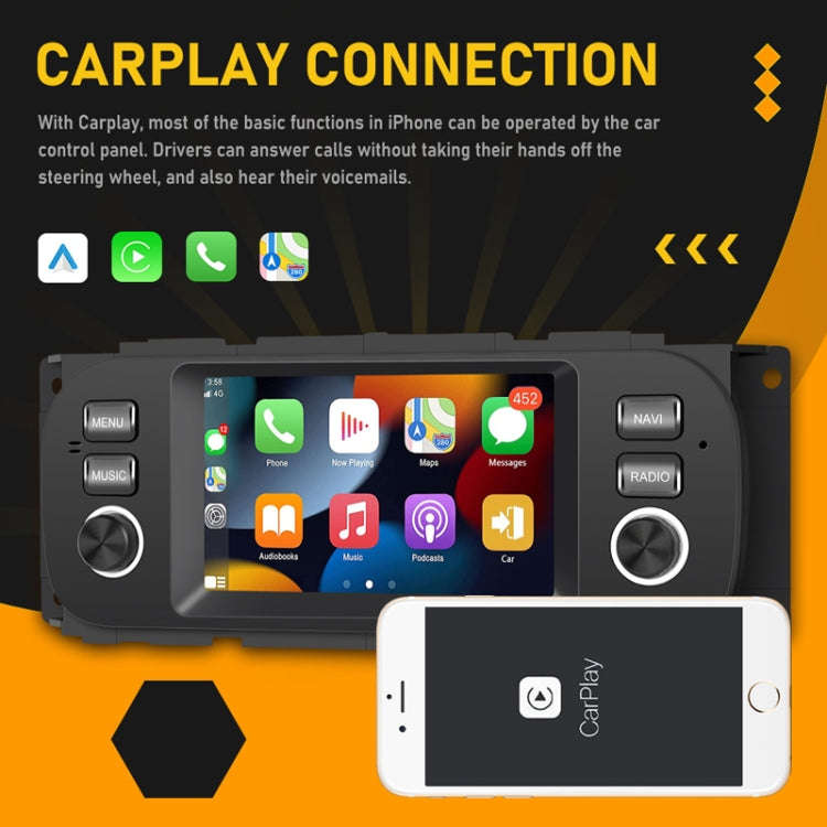 For Para Jeep Grand Cherokee 1999-2004 Carplay Android Navigation All-In-One Monitor With Large S...