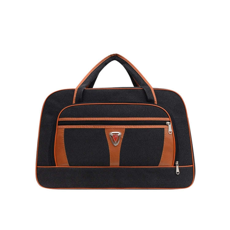 Large Capacity Travel Bag Men Short Trip Handheld Canvas Luggage Bag, Size: Small(Black)