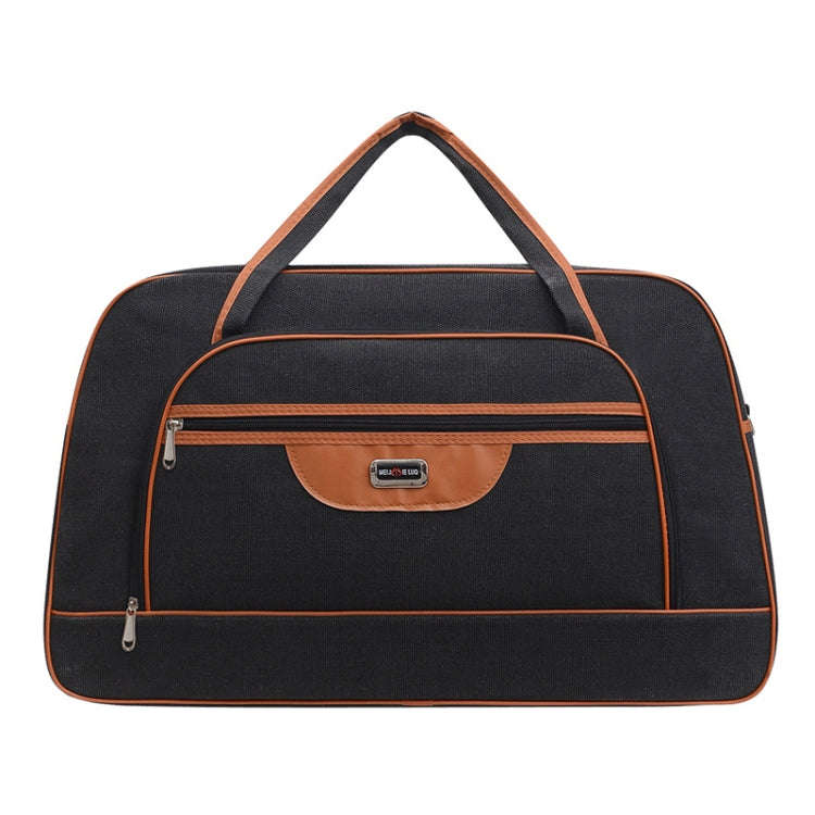 Large Capacity Travel Bag Men Short Trip Handheld Canvas Luggage Bag, Size: Large(Black)