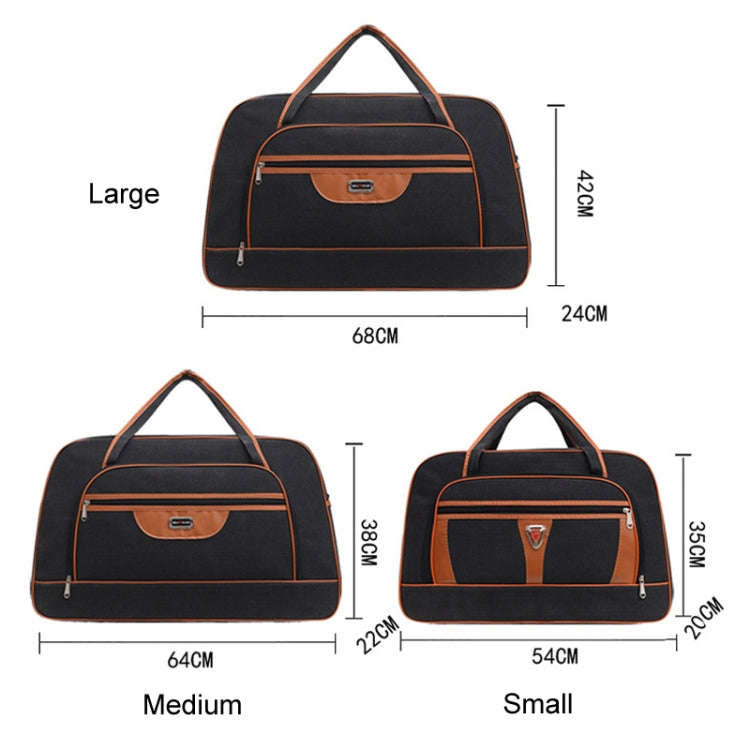 Large Capacity Travel Bag Men Short Trip Handheld Canvas Luggage Bag, Size: Small(Khaki)