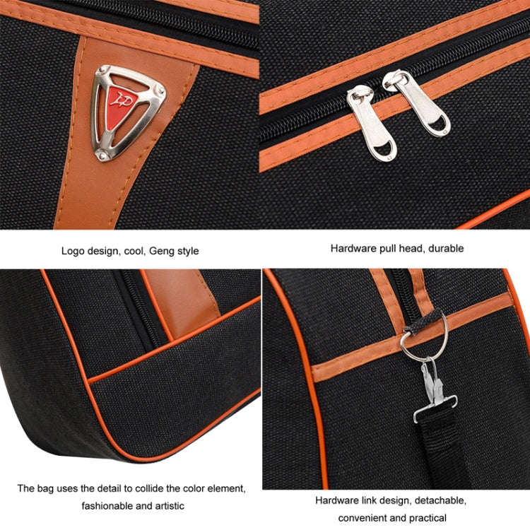 Large Capacity Travel Bag Men Short Trip Handheld Canvas Luggage Bag, Size: Small(Black)