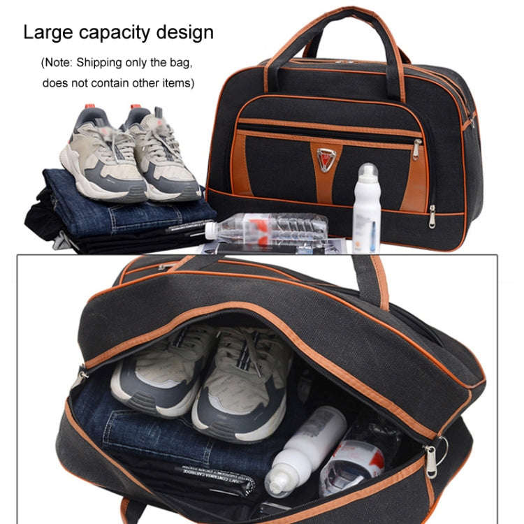 Large Capacity Travel Bag Men Short Trip Handheld Canvas Luggage Bag, Size: Small(Khaki)