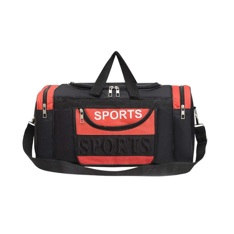 Simple Portable Shoulder Large Capacity Travel Bag Handheld Luggage Bag, Color: Small Red