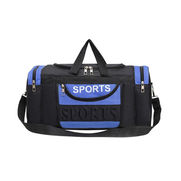 Simple Portable Shoulder Large Capacity Travel Bag Handheld Luggage Bag, Color: Small Blue