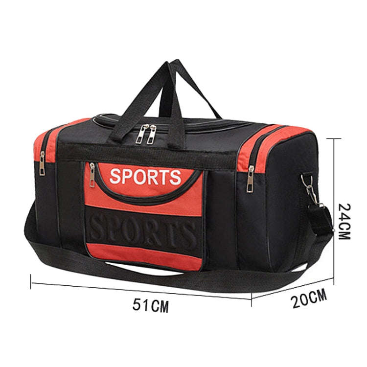 Simple Portable Shoulder Large Capacity Travel Bag Handheld Luggage Bag, Color: Small Blue