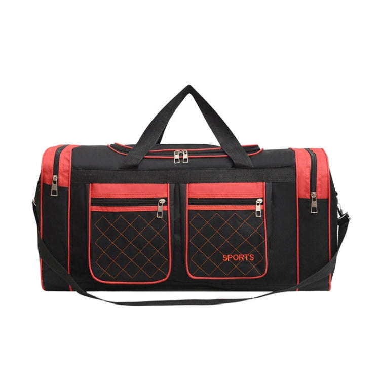 Simple Portable Shoulder Large Capacity Travel Bag Handheld Luggage Bag, Color: Medium Red