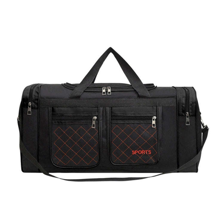 Simple Portable Shoulder Large Capacity Travel Bag Handheld Luggage Bag, Color: Medium Black