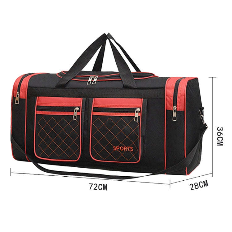 Simple Portable Shoulder Large Capacity Travel Bag Handheld Luggage Bag, Color: Large Black