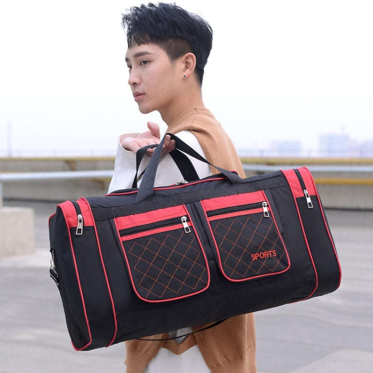 Simple Portable Shoulder Large Capacity Travel Bag Handheld Luggage Bag, Color: Large Black