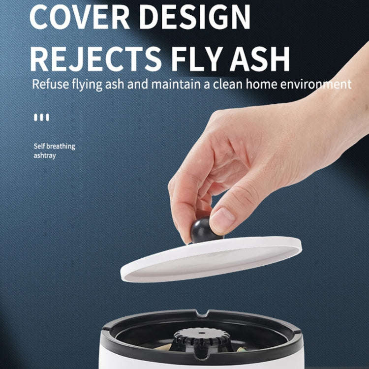 Rechargeable Ashtray Air Purifier Car Smoking Tank To Remove Smoke Odor(Gray)