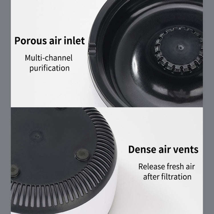 Rechargeable Ashtray Air Purifier Car Smoking Tank To Remove Smoke Odor(Gray)