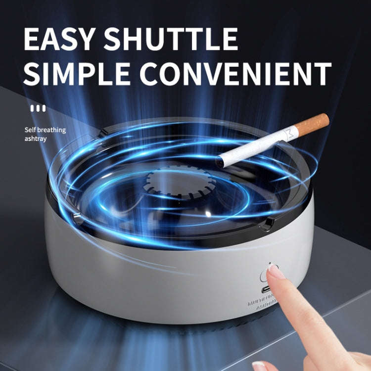 Rechargeable Ashtray Air Purifier Car Smoking Tank To Remove Smoke Odor(Gray)
