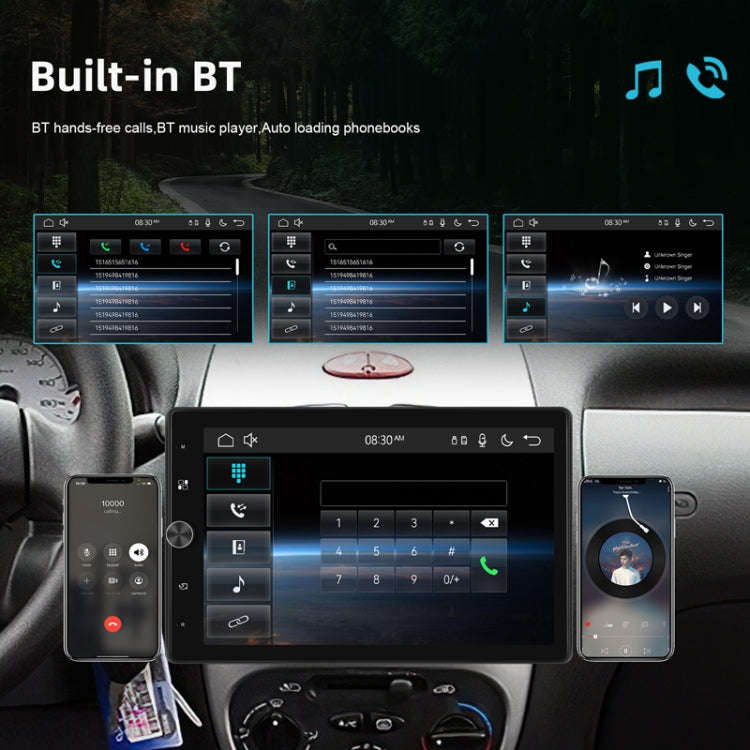 10.4 Inch MP5 Single Butt Vertical Screen Manual Rotation Android Navigation With Wireless Carpla...