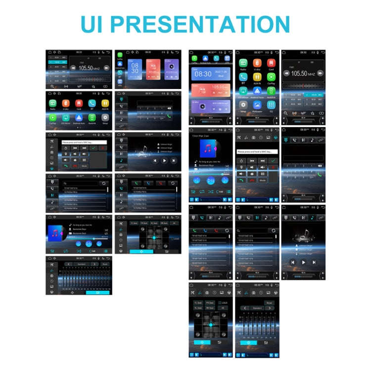 10.4 Inch MP5 Single Butt Vertical Screen Manual Rotation Android Navigation With Wireless Carpla...