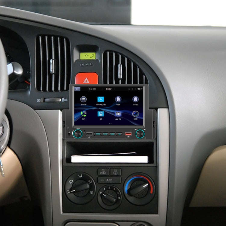6.2 Inch MP5 Player Single Butt Universal Wired CarPlay Car Monitor, Model: Standard+4 Light Camera