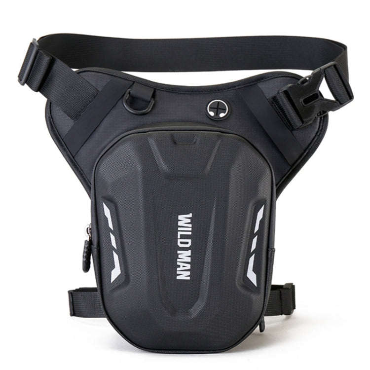 WILD MAN L1 3L Outdoor Motorcycle Riding Hard Shell Waist Bag Sports Cross-body Bag(Black)