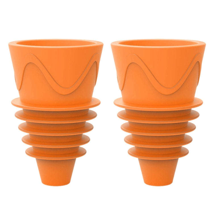 2pcs / Box Fruit Fly Catch Trap Insect Mosquito Luring Fly Tools(Orange)