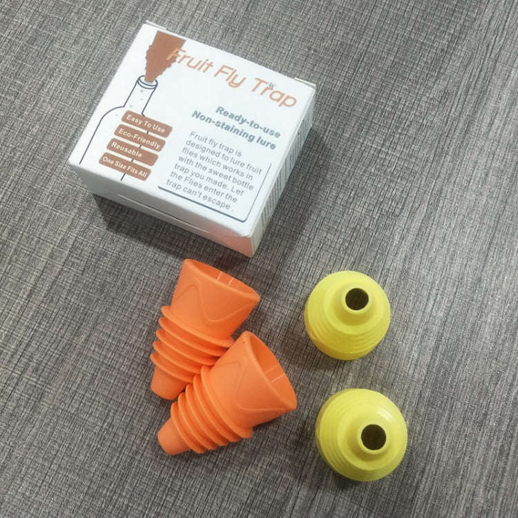 2pcs / Box Fruit Fly Catch Trap Insect Mosquito Luring Fly Tools(Yellow)
