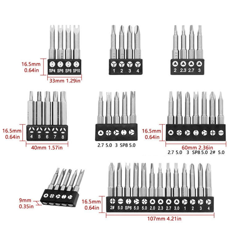 13pcs / Set Profile Bit Chrome Vanadium Steel Bit Set Appliance Repair Electrical Drill Accessori...
