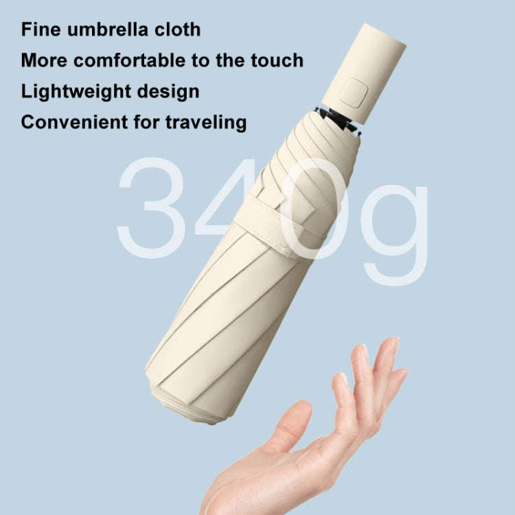 16 Bones Rain Shine Dual Use Automatic Umbrella Wind-resistant Reinforced Sunshade Umbrella(Blue)