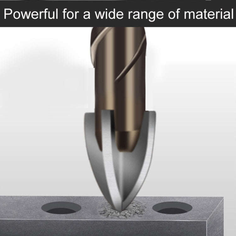 4mm Hexagonal Shank Spiral Flute Cross Alloy Drill Bits Glass Tile Four Edge Drivers