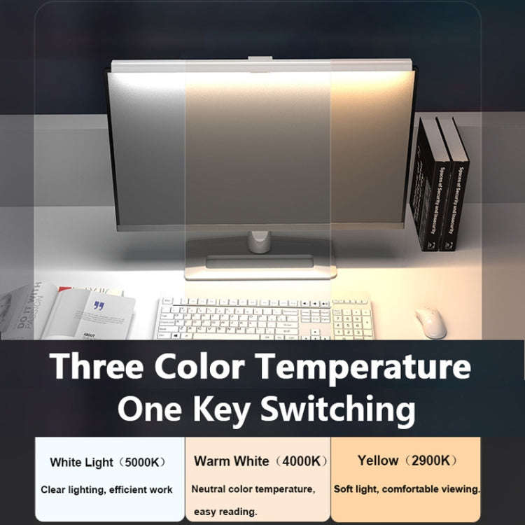 TB-301S 50cm Asymmetric No Video Flash Desk Lamp Timing Dimming Work Monitor Computer Screen Hang...
