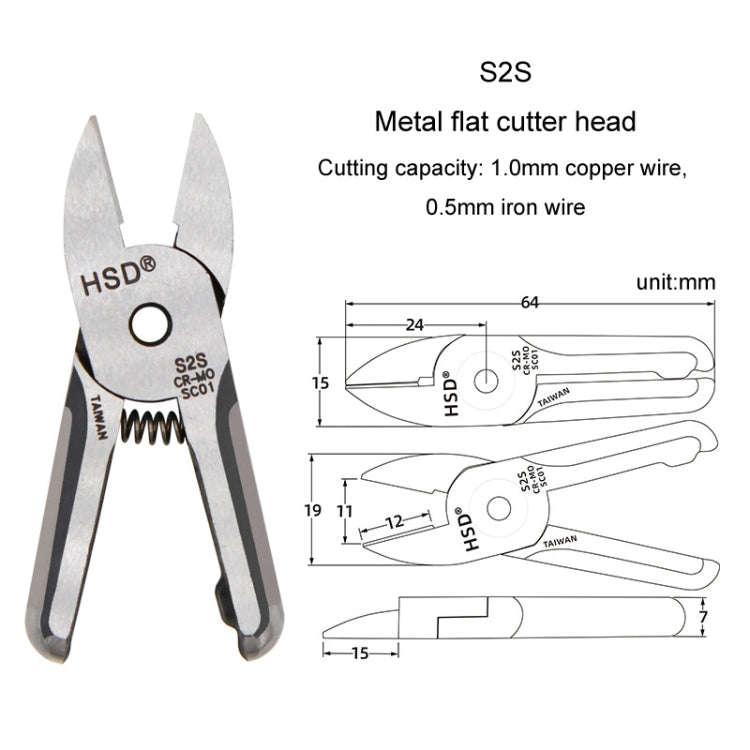 HSD S2S Pneumatic Scissor Blade Cutting Metal Plastic Model Shears Tool