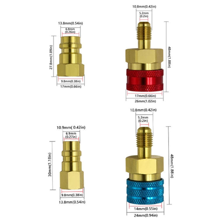 Car Household Air Conditioning And Refrigeration Equipment Fluoridation High And Low Pressure Fit...