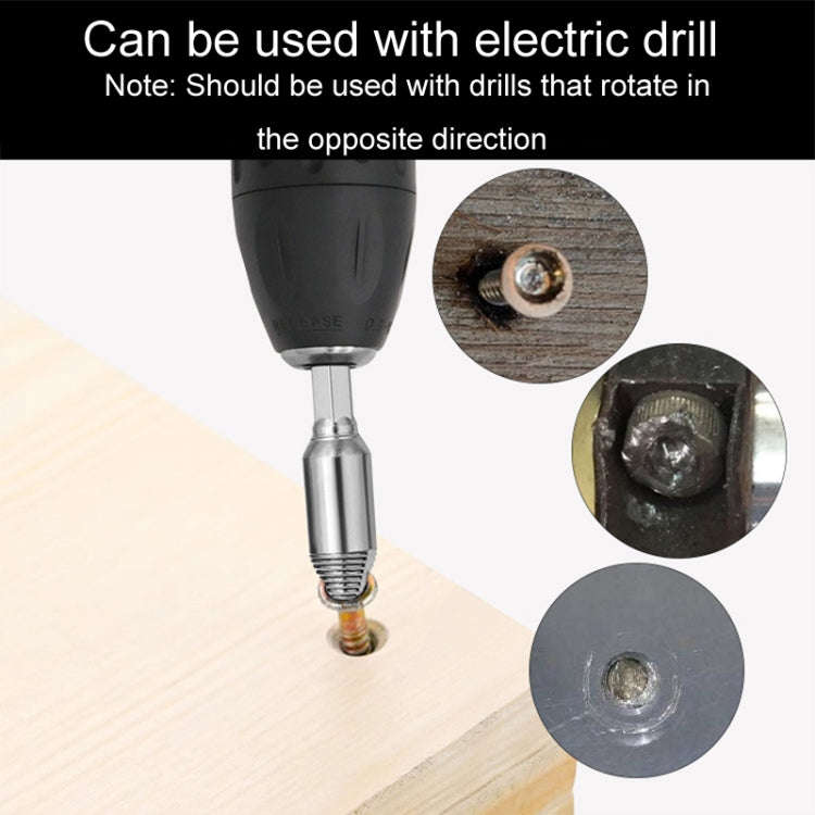 5pcs / Set Slide Thread Broken Screw Extractor Broken Screw Removal Tool With Storage Box