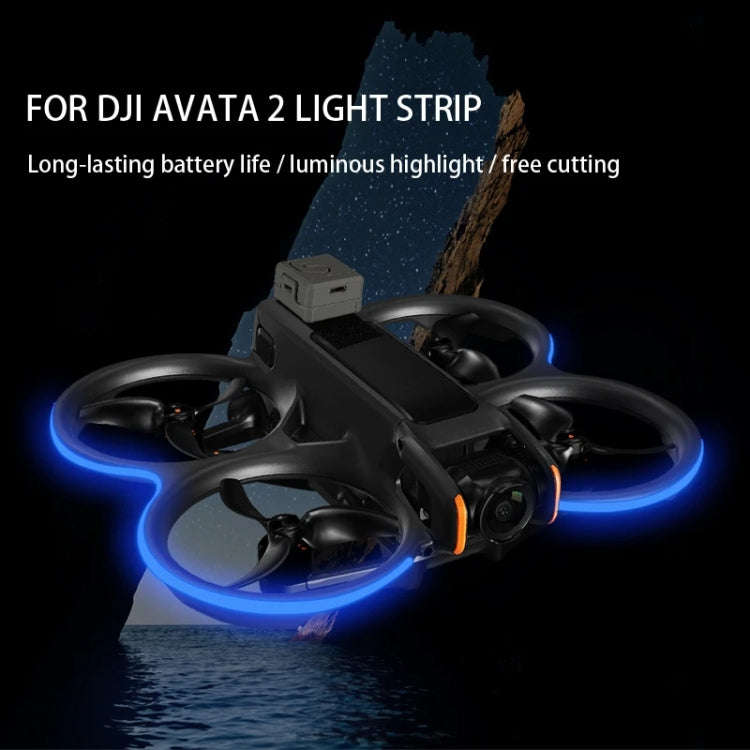 For DJI Avata 2 RCSTQ Colorful Luminous Light Belt High Bright Tube Night Flight Warning Light St...