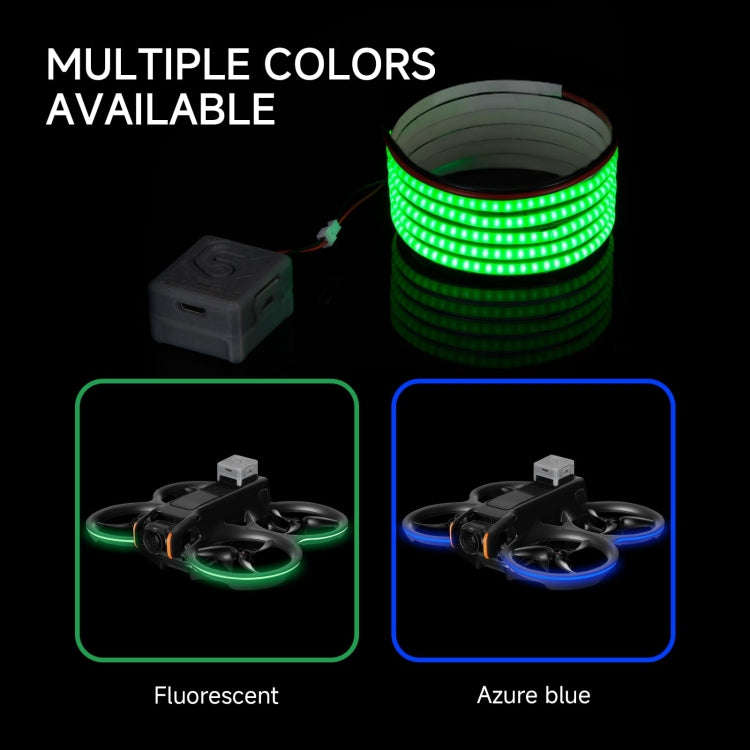 For DJI Avata 2 RCSTQ Colorful Luminous Light Belt High Bright Tube Night Flight Warning Light St...