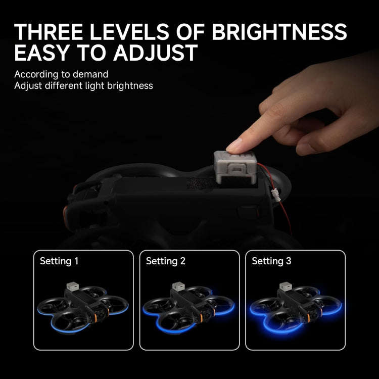 For DJI Avata 2 RCSTQ Colorful Luminous Light Belt High Bright Tube Night Flight Warning Light St...
