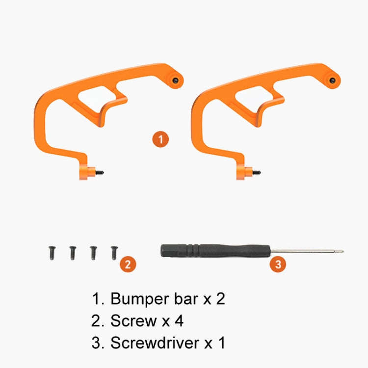 For DJI Avata 2 RCSTQ Aluminum Alloy Flying Machine Lens Collision Protection Bar(Orange)