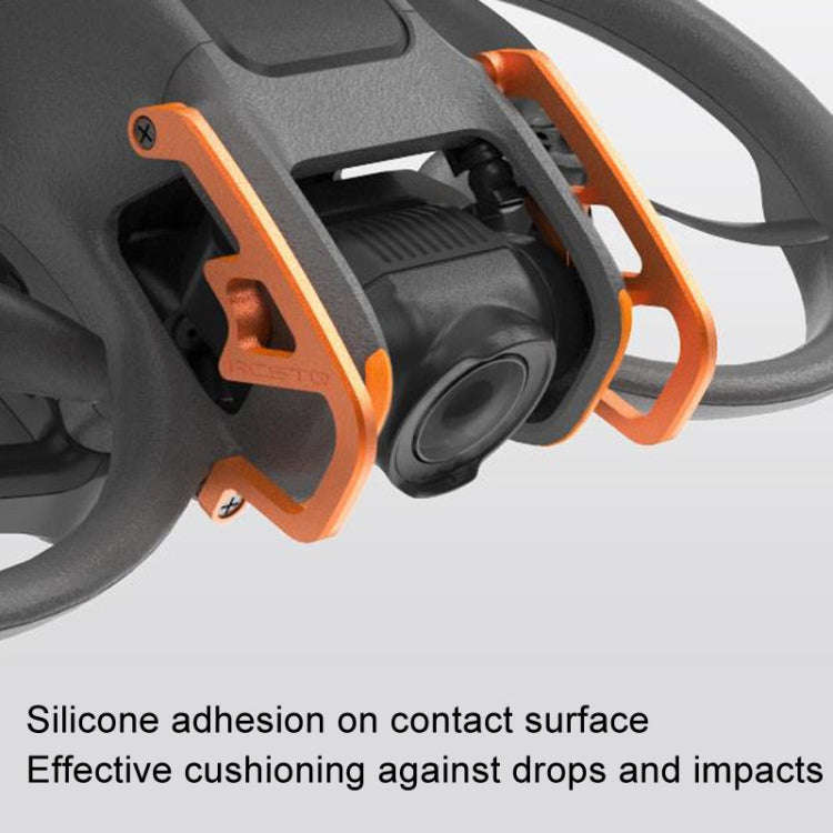 For DJI Avata 2 RCSTQ Aluminum Alloy Flying Machine Lens Collision Protection Bar(Orange)