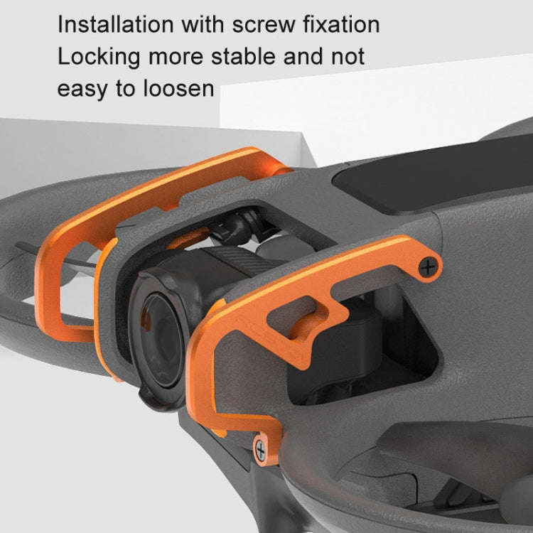For DJI Avata 2 RCSTQ Aluminum Alloy Flying Machine Lens Collision Protection Bar(Orange)