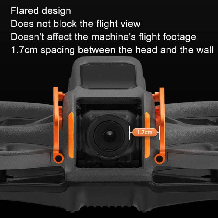 For DJI Avata 2 RCSTQ Aluminum Alloy Flying Machine Lens Collision Protection Bar(Orange)