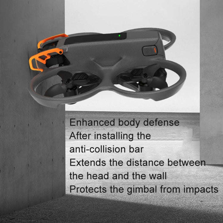 For DJI Avata 2 RCSTQ Aluminum Alloy Flying Machine Lens Collision Protection Bar(Orange)