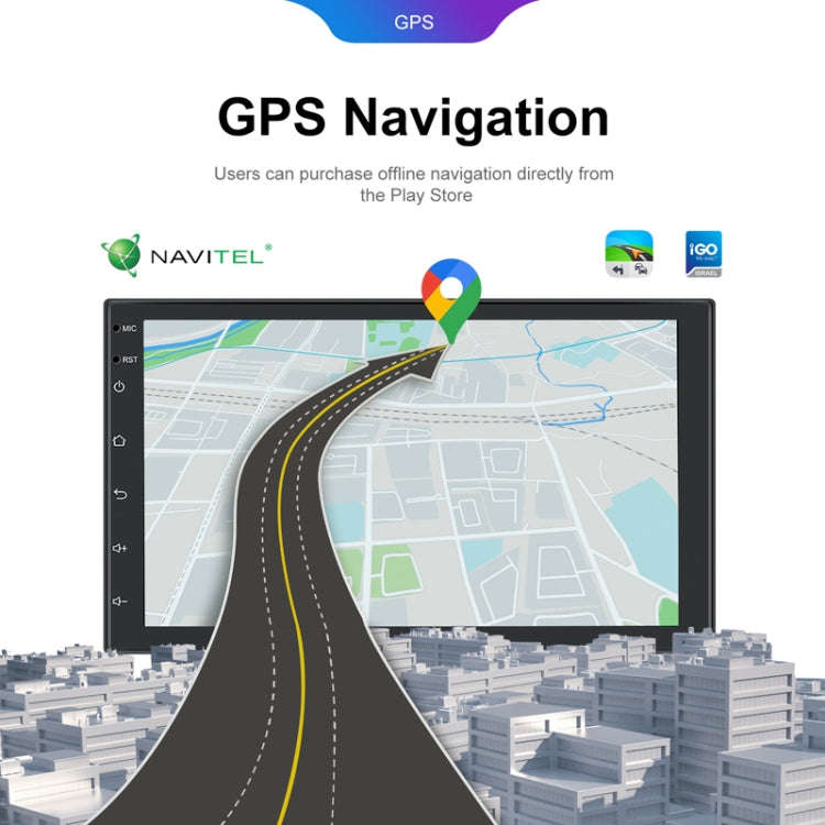 7inch Android 13.0 Dual Butt Universal Wireless Carplay Car Navigation Center Control All-In-One ...